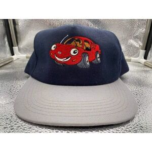 Chevron Techron Snapback Hat Mens OSFA Navy Blue Gray Vintage Promotional Cap